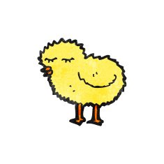 cartoon fluffy chick N3