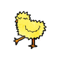 cartoon fluffy chick N4