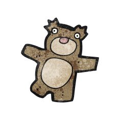 cartoon teddy bear N216