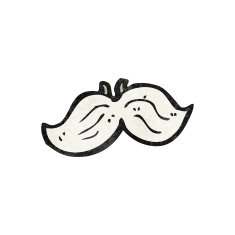 fake mustache cartoon N2