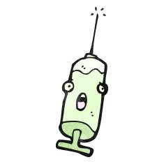 cartoon medical needle N13