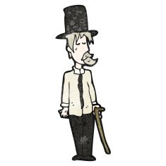 cartoon posh tramp N2