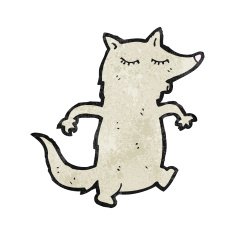 Cartoon Wolf N106