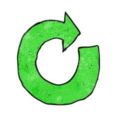 cartoon circular arrow N5
