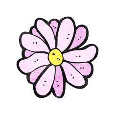 cartoon flower N489