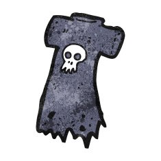 cartoon skull tee N17