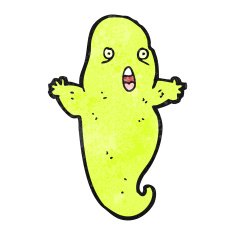 cartoon spooky ghost N102