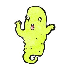 cartoon spooky ghost N103