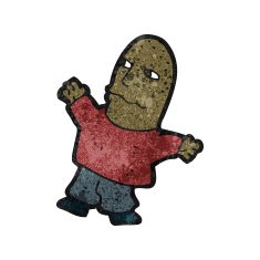 cartoon bald man N23