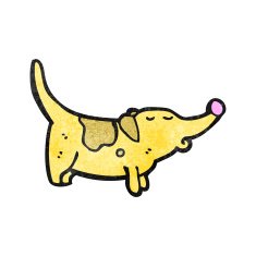 cartoon little dog N92