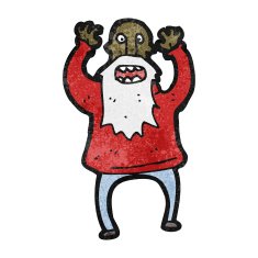 cartoon bearded man N61
