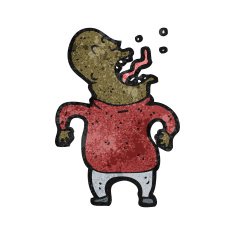 cartoon screaming bald man N2