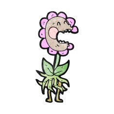 cartoon flower N493