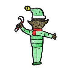 Cartoon Christmas Elf N82