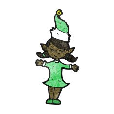 Cartoon Christmas Elf N84