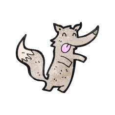 Cartoon Wolf N113