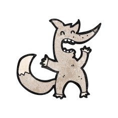 Cartoon Wolf N115
