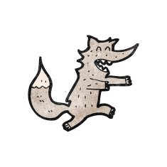 Cartoon Wolf N116