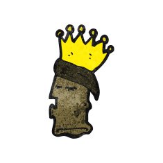 cartoon king's head N4
