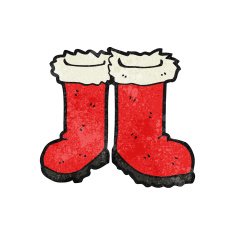 cartoon santa claus boots N4
