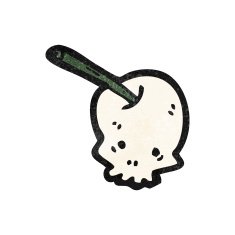 cartoon skull cherry N4