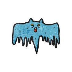spooky halloween bat cartoon N9