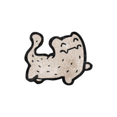 funny cartoon cat N147