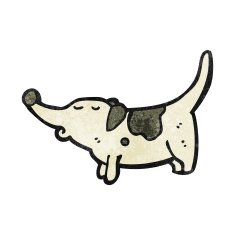 cartoon little dog N94