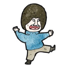 cartoon kicking man N2