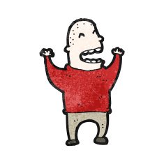 cartoon laughing man N34