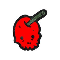 cartoon cherry skull N4