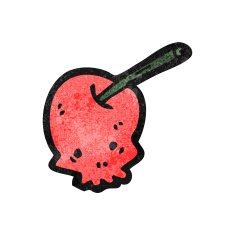 cartoon cherry skull N5
