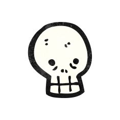 Cartoon Skull N85