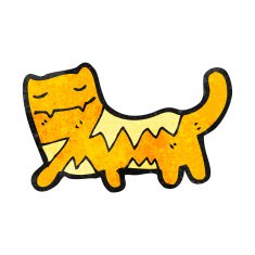 Cartoon Cat N256
