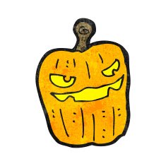 cartoon halloween pumpkin N47