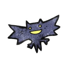 cartoon halloween bat N21
