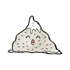 cartoon happy mountain N3