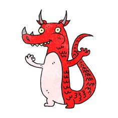 Cartoon Dragon N34