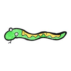 cartoon slithering snake N14