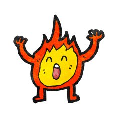 cartoon flame N9