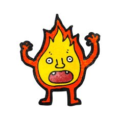 cartoon flame N10
