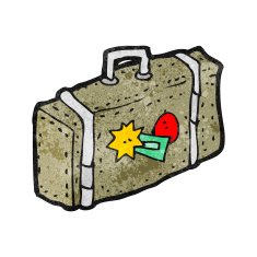 cartoon luggage N16