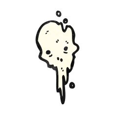 gross melting skull cartoon N7