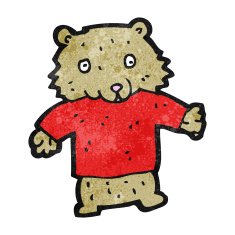 cartoon teddy bear N219