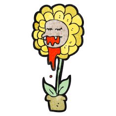 cartoon carnivorous flower N8