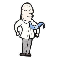 cartoon bald office guy N4
