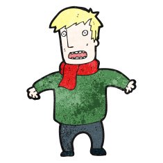 cartoon nervous man N170