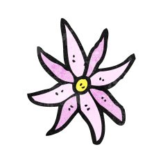 cartoon flower N500