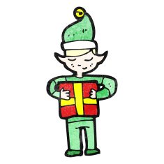 Cartoon Christmas Elf N86