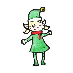 Cartoon Christmas Elf N90
